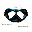 Abaco Combo - Snorkelset - Duikbril - Snorkel - Kinderen - Zwart/Turquoise