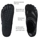 Cuba - Waterschoenen - Volwassenen - Zwart - Valt Groot