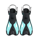 Dolphin - Zwemvliezen - Flippers - Verstelbare Hielstrap - Voor Zwemmen & Snorkelen - Kinderen - Zwart/Turquoise