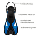 Samana Pro Set - Snorkelset - Volwassenen - Zwart/Petrol Blauw
