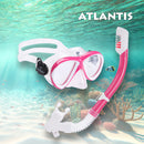 Waikiki Combo - Snorkelset - Duikbril - Snorkel - Kinderen - Roze/Wit