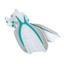 Manta Ray Fin - Flippers - Zwemvliezen - Voor duikschoenen - Volwassenen - Turquoise/Wit
