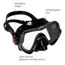 Samana Pro Combo - Snorkelset - Snorkel & Duikbril  - Versterkt Glas - Dry Top - Luxe Bewaartas - Volwassenen - Zwart/Grijs