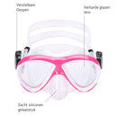 Waikiki Combo - Snorkelset - Duikbril - Snorkel - Kinderen - Roze/Wit