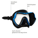 Samana Pro Set - Snorkelset - Volwassenen - Zwart/Blauw