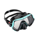 Samana Pro Combo - Snorkelset - Snorkel & Duikbril  - Versterkt Glas - Dry Top - Luxe Bewaartas - Volwassenen - Zwart/Turquoise