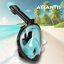 Atlantis - Snorkelmasker - Volwassenen - Zwart/Turquoise