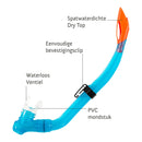 Bimini Combo - Snorkelset - Duikbril - Snorkel - Kinderen - Turquoise