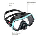 Guana - Duikbril - Snorkelmasker - Volwassenen - Zwart/Turquoise