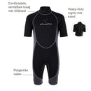 2mm Adventure Shorty  - Wetsuit - Heren - Zwart/Grijs