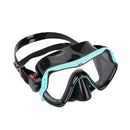 Guana - Duikbril - Snorkelmasker - Volwassenen - Zwart/Turquoise