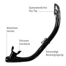 Samana Pro Combo - Snorkelset - Snorkel & Duikbril  - Versterkt Glas - Dry Top - Luxe Bewaartas - Volwassenen - Zwart/Grijs