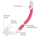 Waikiki Combo - Snorkelset - Duikbril - Snorkel - Kinderen - Roze/Wit