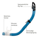 Samana Pro Set - Snorkelset - Volwassenen - Zwart/Petrol Blauw