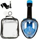 ATLANTIS - Snorkelmasker - Volwassenen - Zwart/Blauw