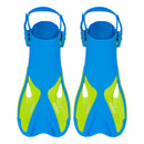 Dolphin - Zwemvliezen - Flippers - Verstelbare Hielstrap - Voor Zwemmen & Snorkelen - Kinderen - Blauw/Groen