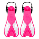 Dolphin - Zwemvliezen - Flippers - Verstelbare Hielstrap - Voor Zwemmen & Snorkelen - Kinderen - Roze/Wit