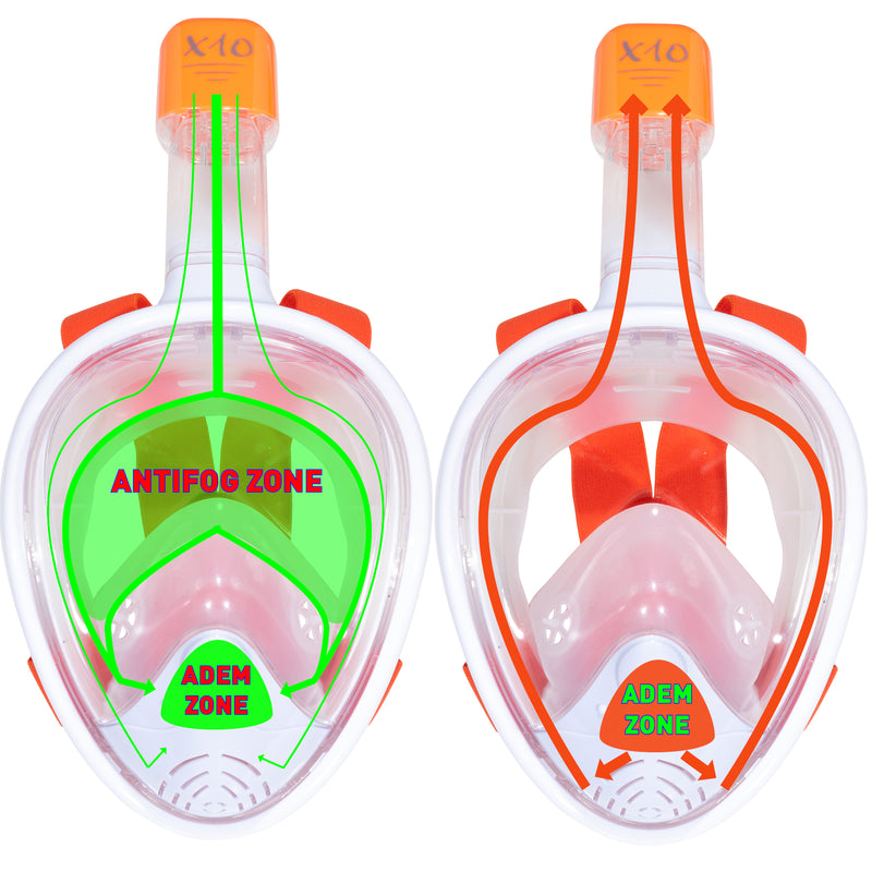 X10 - Snorkelmasker - Kinderen - Oranje