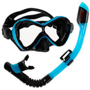 Abaco Combo - Snorkelset - Duikbril - Snorkel - Kinderen - Zwart/Turquoise