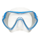 Samana Pro Combo - Snorkelset - Snorkel & Duikbril  - Versterkt Glas - Dry Top - Luxe Bewaartas - Volwassenen - Transparant/Blauw