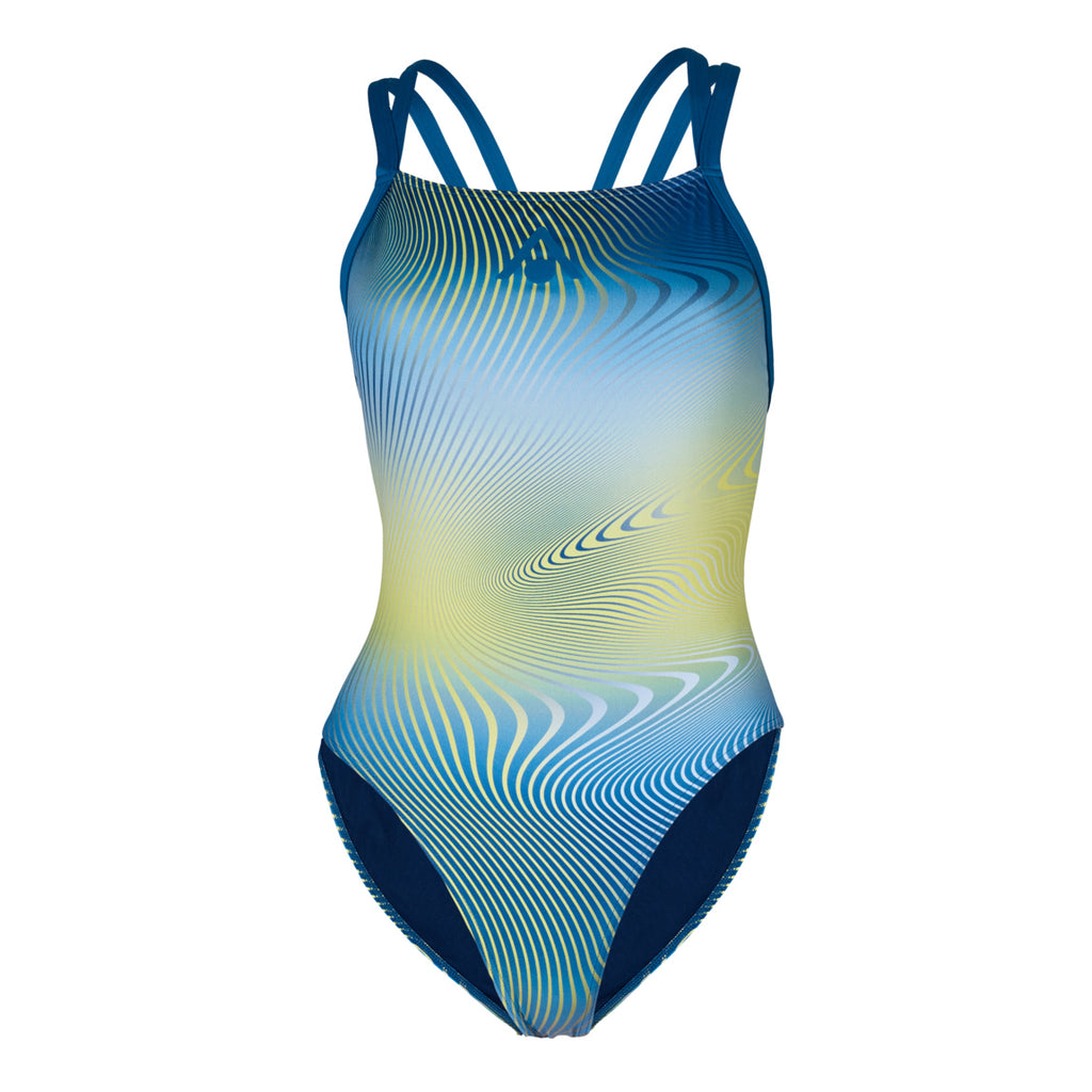 Bikini voor dames, lange mouwen, full-body neopreenpak voor dames, voor surfen, duiken en snorkelen, SPF 50 , zonwering, stretchstof, ritssluiting aan de voorkant, marineblauw, XXL