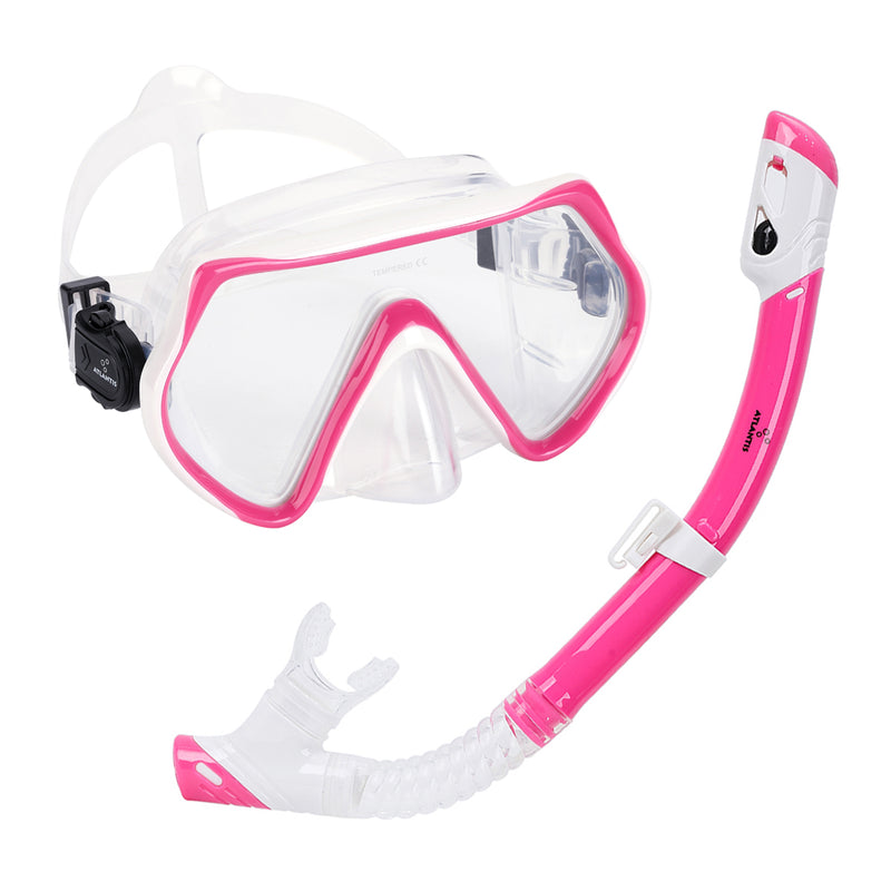 Borneo Combo - Snorkelset - Duikbril - Snorkel - Volwassenen - Pink/White