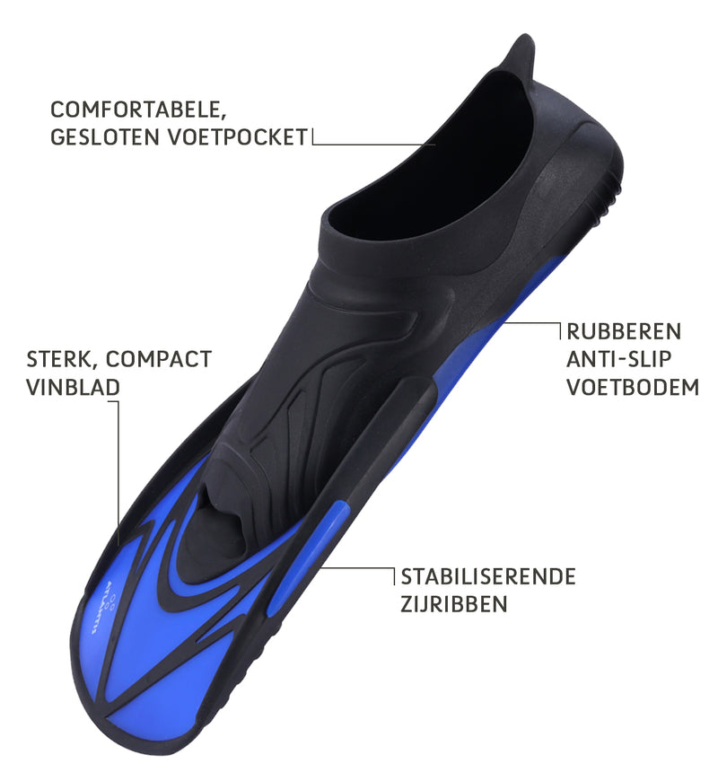 Marlin - Zwemvliezen - Volwassenen - Blauw/Zwart
