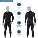 3/2mm Adventure Full  - Wetsuit - Heren - Zwart/Blauw