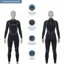 3/2mm Adventure Full  - Wetsuit - Dames - Zwart/Turquoise