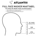 Atlantis - Snorkelmasker - Volwassenen - Zwart/Turquoise