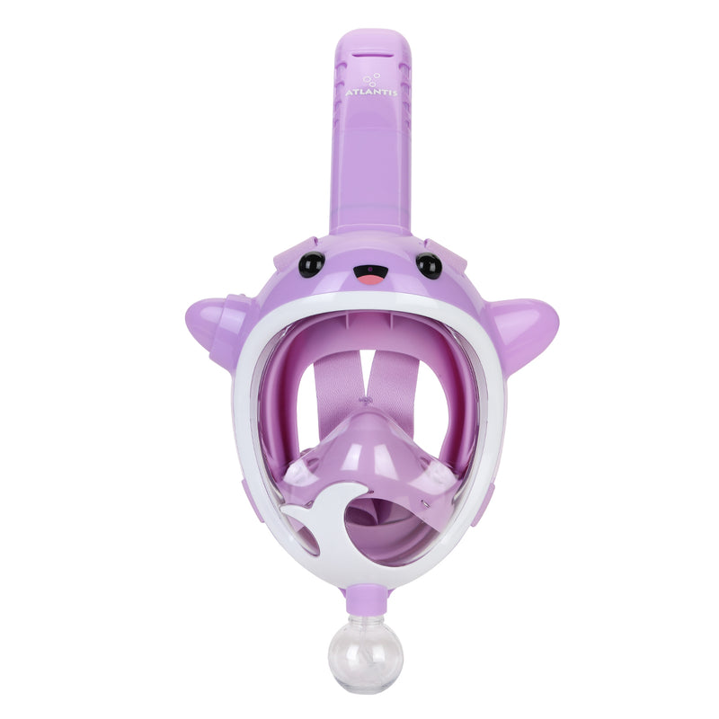 Atlantis Whale - Schnorchelmaske mit Wasserpistolenfunktion - Kinder - Lila