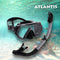 Borneo Combo - Snorkelset - Duikbril - Snorkel - Volwassenen - Zwart/Grijs