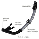 Borneo Combo - Snorkelset - Duikbril - Snorkel - Volwassenen - Zwart/Grijs