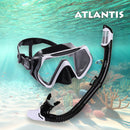 Borneo Combo - Snorkelset - Duikbril - Snorkel - Volwassenen - Zwart/Wit