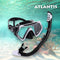 Borneo Combo - Snorkelset - Duikbril - Snorkel - Volwassenen - Zwart/Wit