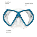Andros Set - Snorkelset - Duikbril - Snorkel - Volwassenen - Blauw/Zwart