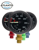 Tech Pressure Gauge 52mm - Cerakote - Black Dial - 400 bar