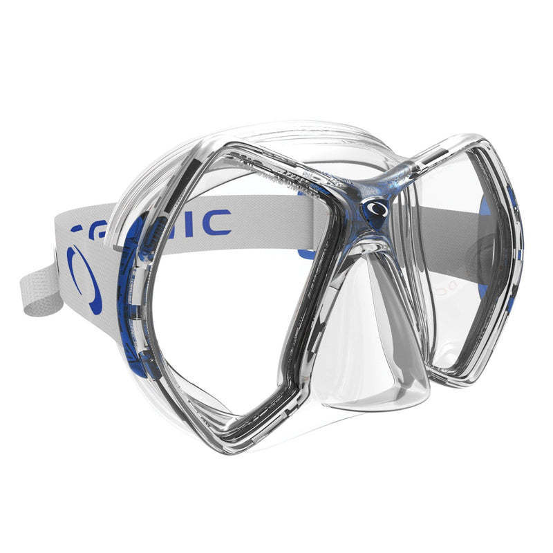 Cyanea - Masque de plongée - Adultes - Transparent/Bleu