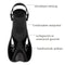 Dolphin - Palmes de natation - Enfants - Noir