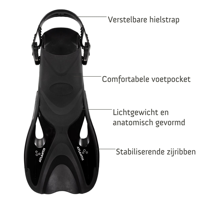 Samana Pro Set - Schnorchelset - Erwachsene - Schwarz/Grau