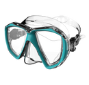 Duo Mask - Duikbril - Volwassenen - Transparant/Turquoise