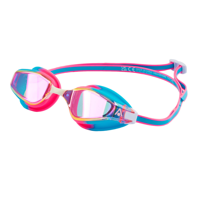Fastlane - Zwembril - Volwassenen - Pink Iridescent Mirrored Lens - Multicolor/Blauw