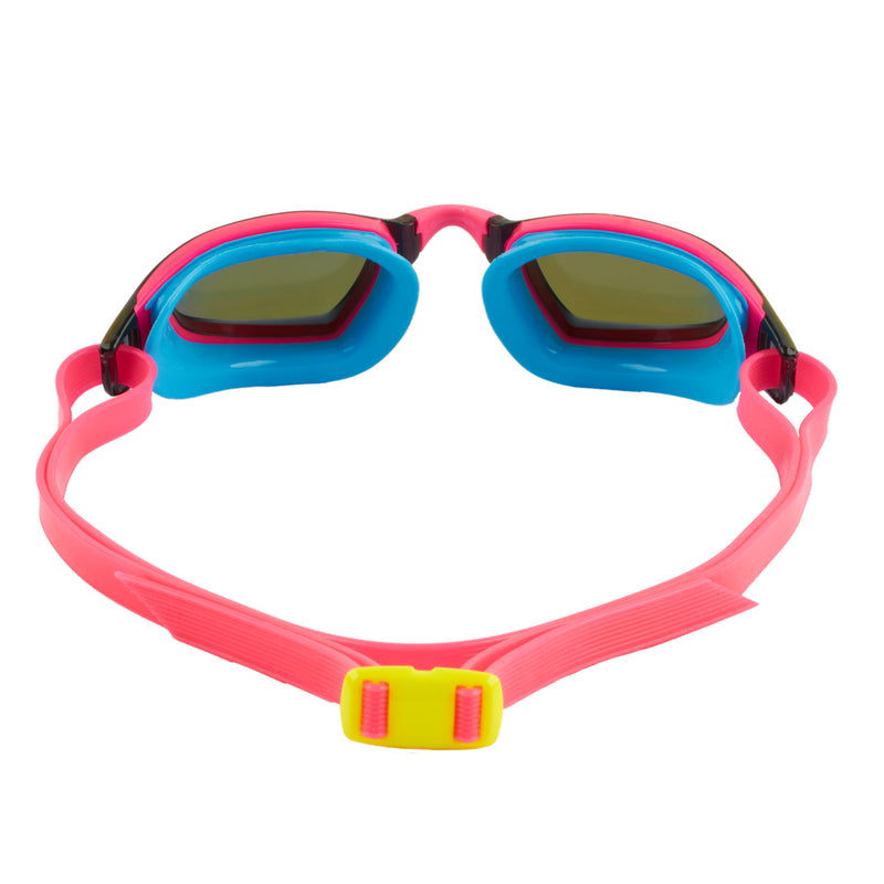 Xceed - Zwembril - Volwassenen - Blue Titanium Mirrored Lens - Blauw/Roze