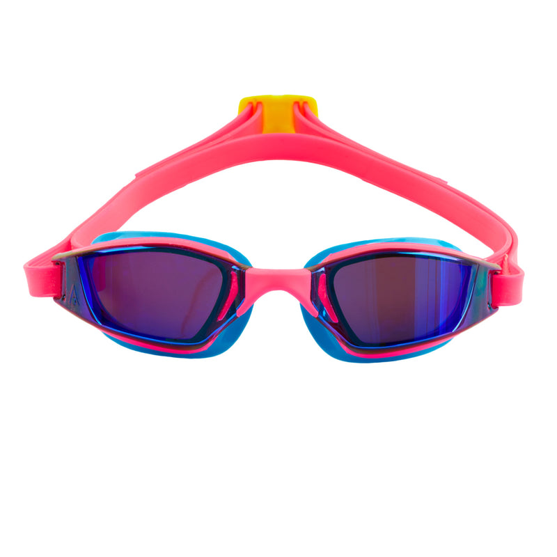Xceed - Zwembril - Volwassenen - Blue Titanium Mirrored Lens - Blauw/Roze
