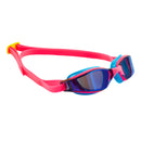 Xceed - Zwembril - Volwassenen - Blue Titanium Mirrored Lens - Blauw/Roze