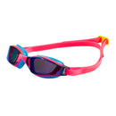 Xceed - Zwembril - Volwassenen - Blue Titanium Mirrored Lens - Blauw/Roze