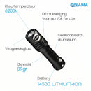 Guppy - Tauchlampe - Wiederaufladbar - LED 600 Lumen - Schwarz