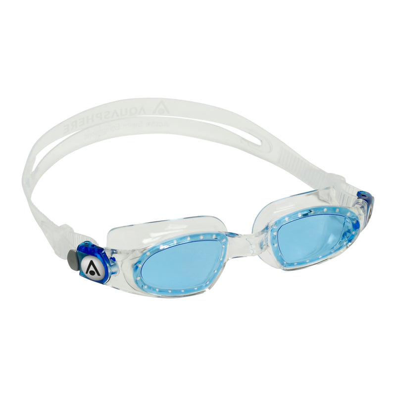 Mako - Zwembril - Volwassenen - Blue Lens - Transparant/Blauw