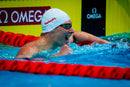 Xceed – Schwimmbrille – Erwachsene – Rote verspiegelte Titanlinse – Schwarz