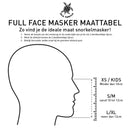 Sea Turtle - Snorkelmasker - Volwassenen - Zwart/Turquoise
